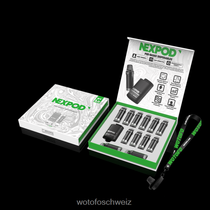 Wotofo NEXPOD Kit 50 mg unverzichtbare Box FNVFZT11 Wotofo Schweiz
