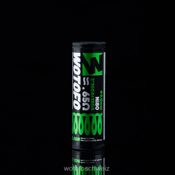 Wotofo ID vorgefertigte Spule Dual Core Fused Clapton 0,65 Ohm 5mm 5St FNVFZT347 Wotofo E-Zigarette