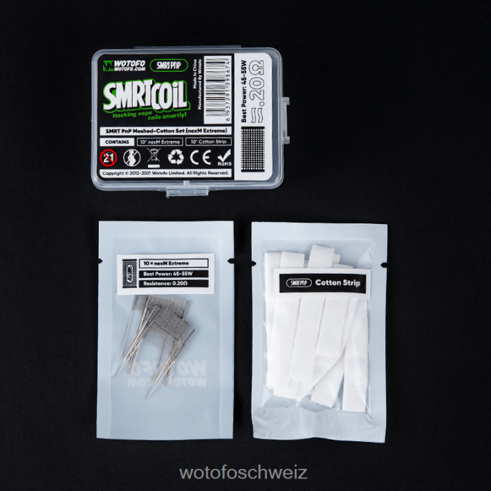 Wotofo SMRT PNP-Mesh-Baumwoll-Set nexmesh extrem FNVFZT340 Wotofo Disposable Vape