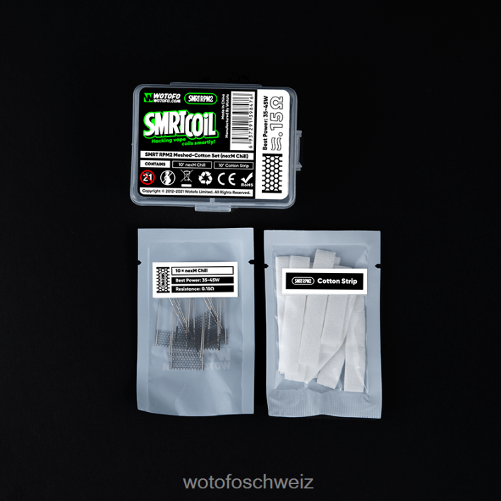 Wotofo SMRT rpm2 Mesh-Baumwoll-Set Nexmesh-Turbo FNVFZT366 Wotofo Shop Online
