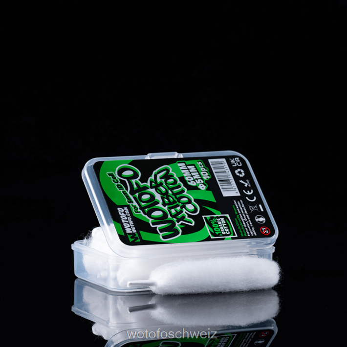 Wotofo Xfaser-Baumwolle für ID-Spule 5 mm dick, 10 Stück FNVFZT348 Wotofo Vape Review