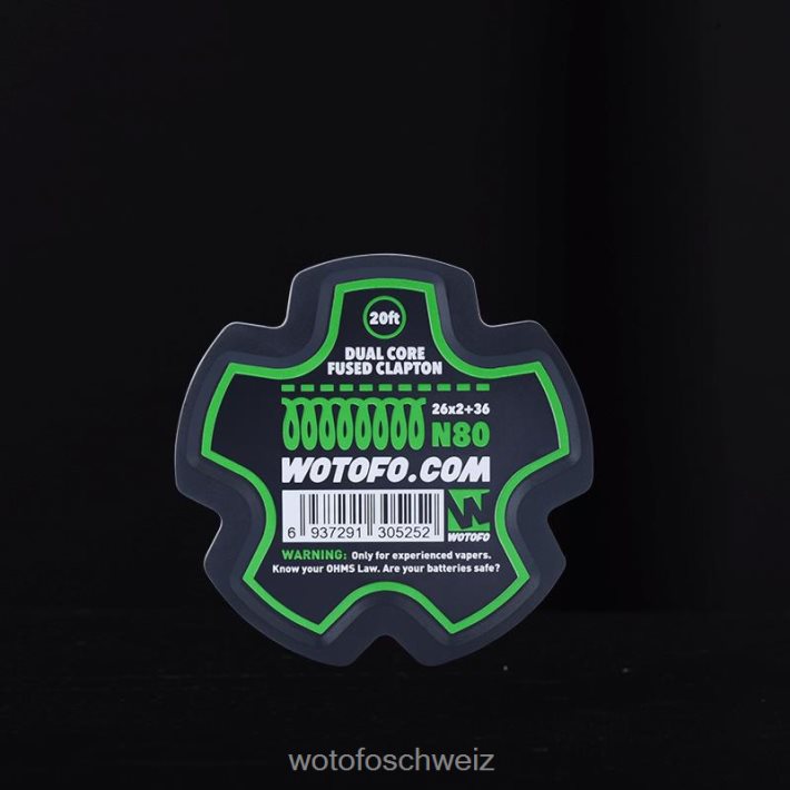 Wotofo vorgefertigte Drahtspule Dual Core Fused Clapton – 26*2+36 FNVFZT353 Wotofo Vape Flavours