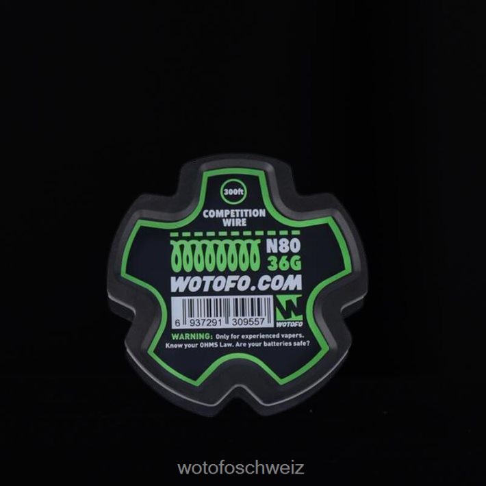 Wotofo vorgefertigte Drahtspule Ni80-Wettkampfdraht – 36 g 300 Fuß FNVFZT354 Wotofo Pod Vape