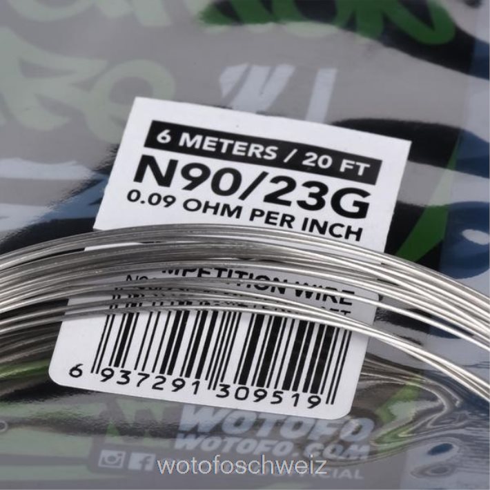 Wotofo vorgefertigte Drahtspule Ni90-Wettkampfdraht – 23 g FNVFZT363 Wotofo Vape Flavours