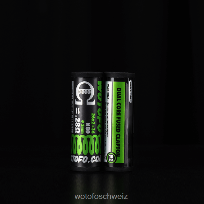 Wotofo vorgefertigte Spulen Dual Core Fused Clapton 0,28 Ohm 10 Stück FNVFZT314 Wotofo Pod Vape