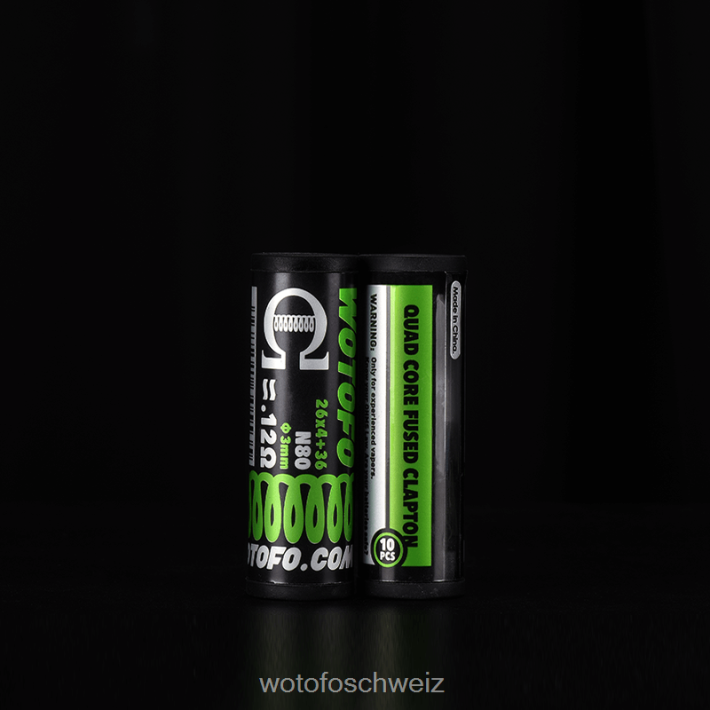 Wotofo vorgefertigte Spulen Quad Core Fused Clapton 0,12 Ohm FNVFZT337 Wotofo E-Zigarette