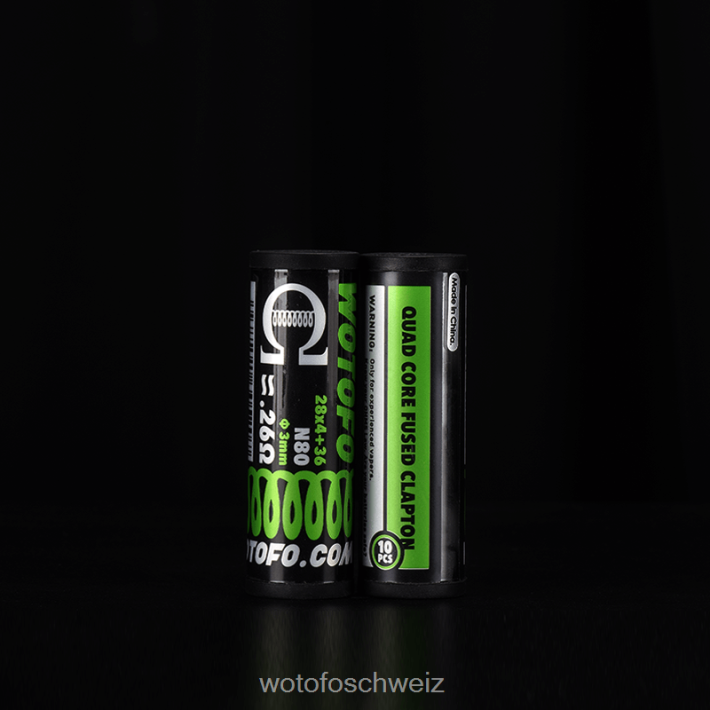 Wotofo vorgefertigte Spulen Quad Core Fused Clapton 0,26 Ohm 10St FNVFZT333 Wotofo Vape Flavours