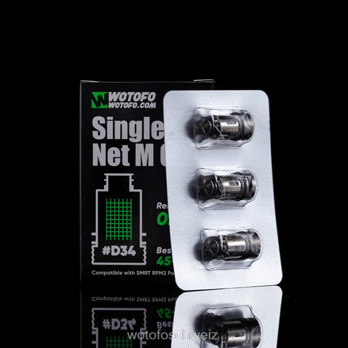 Wotofo SMRT rpm2 Pod-Spule D33 Clapton-Netz 3St FNVFZT383 Wotofo Vape Flavours