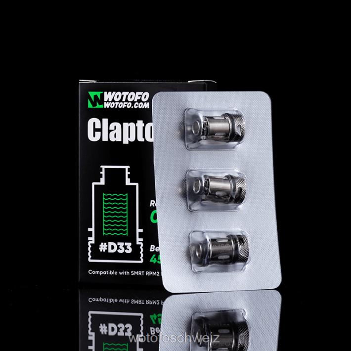 Wotofo SMRT rpm2 Pod-Spule D33 Clapton-Netz 3St FNVFZT383 Wotofo Vape Flavours